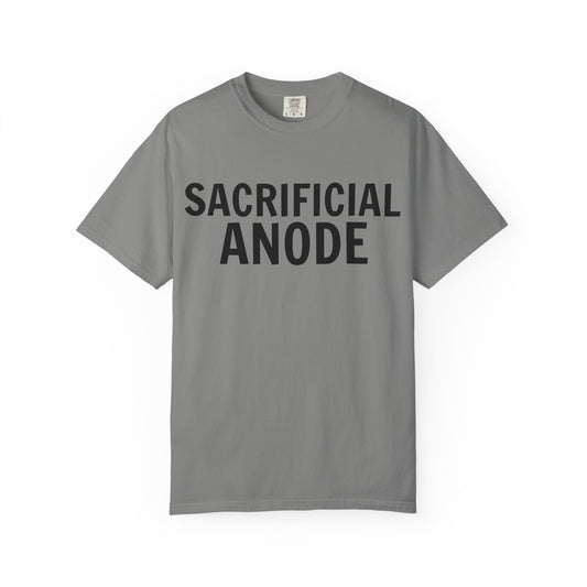 Sacrificial Anode T-Shirt – Zinc Edition on Comfort Colors Granite