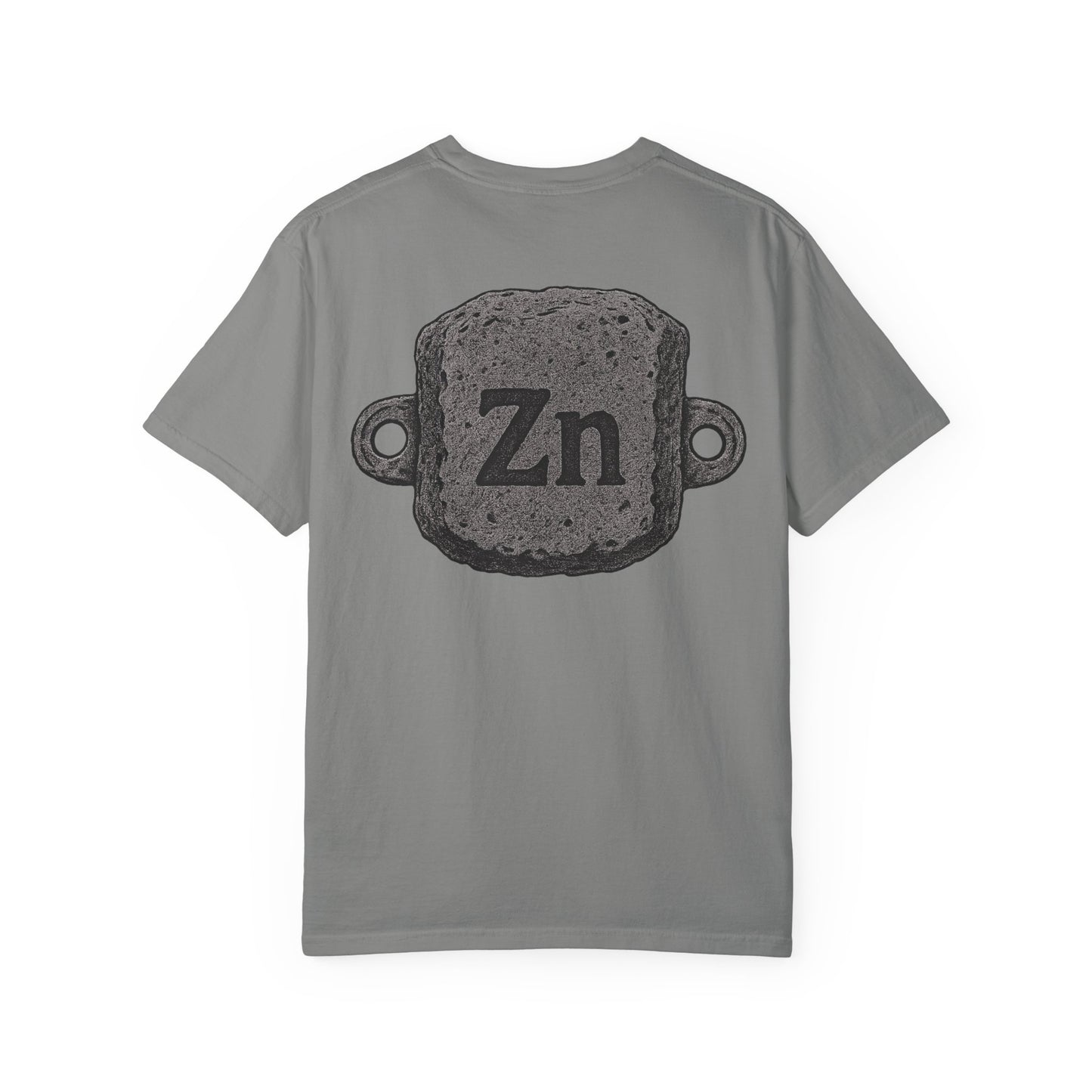 Sacrificial Anode T-Shirt – Zinc Edition on Comfort Colors Granite